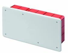 GEWISS Süllyesztett kötő-/szerelvénydoboz DIN-sínnel téglalap 294mm x 152mm x műanyag piros 48PT GEWISS - GW48007 (GW48007)