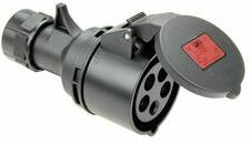 PCE Ipari dugalj lengő 3P+N+E 16A 400V(50+60Hz) piros egyenes IP44 műanyag 6h-pozíció Shark PCE - 215-6x (215-6x)