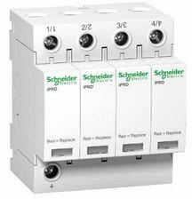 Schneider Túlfeszültség-levezető dugaszolható 4P T2 TNC 350V/AC 20kA 8M Acti9 iQuick PRD Schneider - A9L20400 (A9L20400)