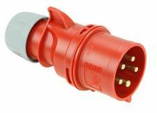 PCE Ipari dugvilla lengő 3P+N+E 32A 400V(50+60Hz) piros IP44 műanyag csavaros 6h-pozíció Shark PCE - 025-6 (025-6)