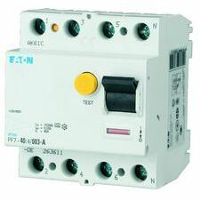 Eaton Áram-védőkapcsoló (Fi-relé) analóg 3P+N 63A 30mA AC-típus 10kA PF7-63/4/003-DE EATON - 263590 (263590)