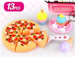 Magic Toys Pizza játékszett édességekkel 13 db-os (MKL183722)