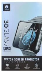 MOCOLO kijelző Apple Watch Series 7 41mm kijelzővédő üveg (3D full cover, íves, karcálló, 9H) fekete (GP-111507)
