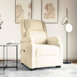 vidaXL Fotoliu cu ridicare, crem, material textil (3110871)