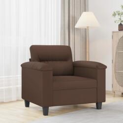 vidaXL Canapea de o persoană, maro, 60 cm, piele ecologică (349241) Canapea