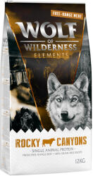 Wolf of Wilderness 2x12kg Wolf of Wilderness "Rocky Canyons" - szabadtartású marha, gabonamentes száraz kutyatáp