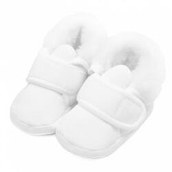 NEW BABY Baba téli velúr cipő a kereszteléshez New Baby 3-6 h fiú - babamarket