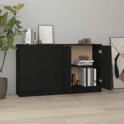 vidaXL Servante, 2 buc. , negru, 60x30x70 cm, lemn compozit (3115773) Comoda