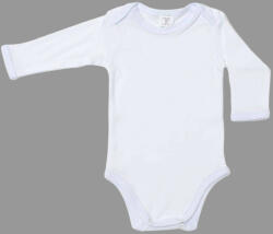 drool Body din bumbac alb cu maneca lunga (Marime: 0-3 Luni) (138xl1)