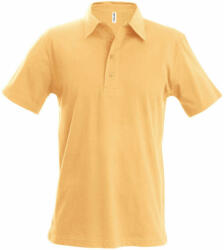 Kariban Férfi galléros póló Kariban KA227 Men'S Jersey polo Shirt -L, Light Orange