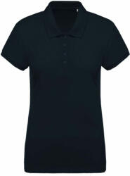 Kariban Női galléros póló Kariban KA210 Ladies’ Organic piqué Short-Sleeved polo Shirt -2XL, Navy