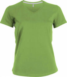 Kariban Női póló Kariban KA381 Rövid Ujjú v-nyakú póló -3XL, Lime