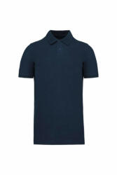 Kariban Férfi póló Kariban KA2025 Men'S Organic 180 piqué polo Shirt -L, Navy