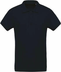Kariban Férfi póló Kariban KA209 Men'S Organic piqué Short-Sleeved polo Shirt -XL, Navy