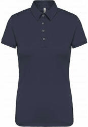 Kariban Női galléros póló Kariban KA263 Ladies' Short Sleeved Jersey polo Shirt -M, Navy