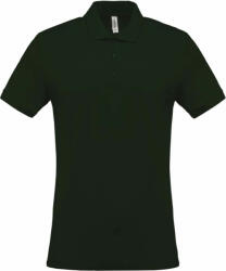 Kariban Férfi galléros póló Kariban KA254 Men'S Short-Sleeved piqué polo Shirt -3XL, Dark Khaki
