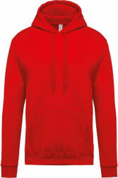 Kariban Férfi kapucnis pulóver Kariban KA476 Men’S Hooded Sweatshirt -XS, Red