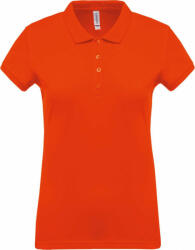Kariban Női galléros póló Kariban KA255 Ladies’ Short-Sleeved piqué polo Shirt -L, Orange