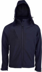 Kariban Férfi kabát Kariban KA413 Men'S Detachable Hooded Softshell Jacket -2XL, Navy