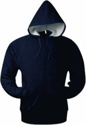 Kariban Uniszex kapucnis pulóver Kariban KA444 Full Zip Hooded Sweatshirt -4XL, Navy