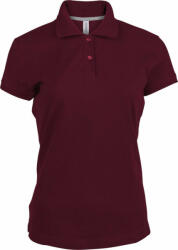 Kariban Női galléros póló Kariban KA242 Ladies' Short-Sleeved polo Shirt -S, Wine