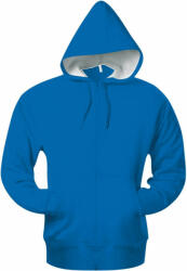 Kariban Uniszex kapucnis pulóver Kariban KA444 Full Zip Hooded Sweatshirt -L, Light Royal Blue