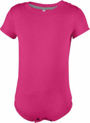 Kariban Gyerek póló Kariban KA831 Babies' Short-Sleeved Bodysuit -9M, Fuchsia