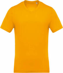 Kariban Férfi póló Kariban KA370 v-nyakú Rövid Ujjú póló -L, Yellow