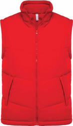 Kariban Uniszex mellény Kariban KA6118 Fleece Lined Bodywarmer -L, Red