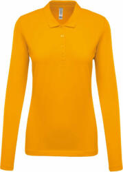 Kariban Női galléros póló Kariban KA257 Ladies’ Long-Sleeved piqué polo Shirt -3XL, Yellow