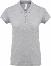Kariban Női galléros póló Kariban KA255 Ladies’ Short-Sleeved piqué polo Shirt -M, Oxford Grey