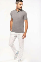 Kariban Férfi póló Kariban KA2025 Men'S Organic 180 piqué polo Shirt -M, Grey Heather