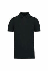 Kariban Férfi póló Kariban KA2025 Men'S Organic 180 piqué polo Shirt -3XL, Black