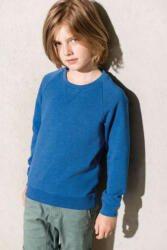 Kariban Gyerek pulóver Kariban KA490 Kids' Organic Raglan Sleeve Sweatshirt -8/10, French Navy Heather