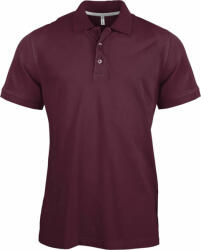 Kariban Férfi galléros póló Kariban KA241 Men'S Short-Sleeved polo Shirt -L, Wine