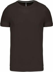 Kariban Férfi póló Kariban KA356 Rövid Ujjú Környakú póló -S, Dark Khaki