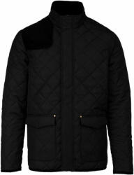 Kariban Férfi kabát Kariban KA6126 Men'S Quilted Jacket -4XL, Black/Black