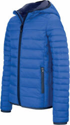 Kariban Férfi kabát Kariban KA6110 Men'S Lightweight Hooded padded Jacket -3XL, Light Royal Blue