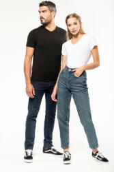 Kariban Női póló Kariban KA3015 Rövid Ujjú v-nyakú póló -2XL, Light Grey Heather