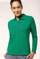 Kariban Női galléros póló Kariban KA244 Ladies' Long-Sleeved polo Shirt -2XL, Light Sand