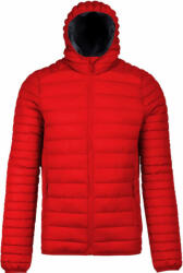 Kariban Férfi kabát Kariban KA6110 Men'S Lightweight Hooded padded Jacket -M, Red