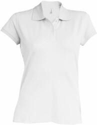 Kariban Női galléros póló Kariban KA240 Brooke - Ladies' Short-Sleeved polo Shirt -XL, White
