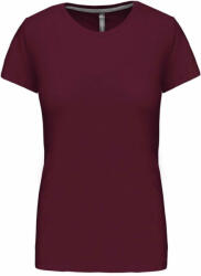 Kariban Női póló Kariban KA380 Rövid Ujjú Környakú póló -2XL, Wine