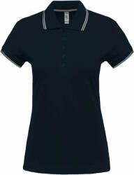 Kariban Női galléros póló Kariban KA251 Ladies' Short-Sleeved polo Shirt -S, Navy/Wine/White