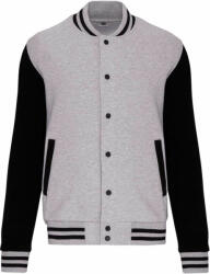 Kariban Gyerek kabát Kariban KA498 Kids Teddy Fleece Jacket -6/8, Oxford Grey/Black