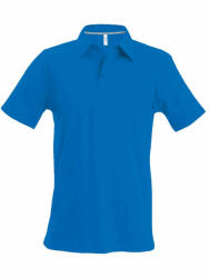 Kariban Férfi galléros póló Kariban KA241 Men'S Short-Sleeved polo Shirt -XL, Light Royal Blue