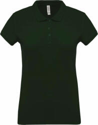 Kariban Női galléros póló Kariban KA255 Ladies’ Short-Sleeved piqué polo Shirt -L, Dark Khaki