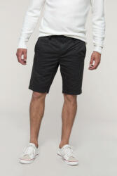 Kariban Férfi rövid nadrág Kariban KA752 Men'S Washed Effect Bermuda Shorts -38, Washed Charcoal