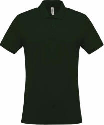 Kariban Férfi galléros póló Kariban KA254 Men'S Short-Sleeved piqué polo Shirt -XL, Dark Khaki