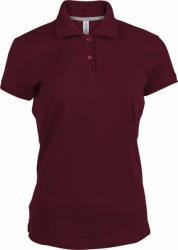 Kariban Női galléros póló Kariban KA242 Ladies' Short-Sleeved polo Shirt -M, Wine